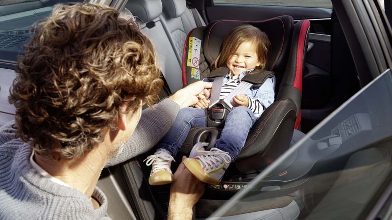 Audi A4 allroad quattro with child seat