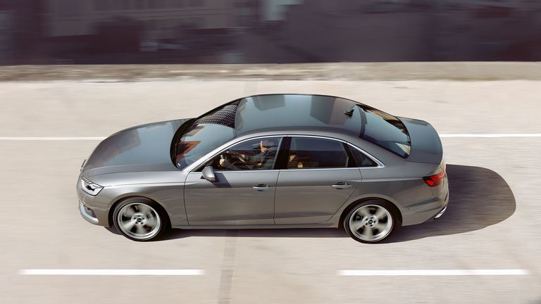 Dynamic Side view Audi A4 Sedan