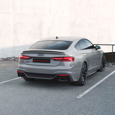 Rear view of the Audi RS5 Sportback